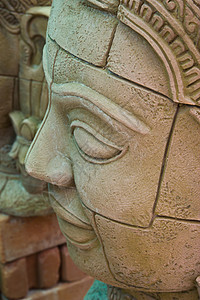 古老的石佛雕像精神历史性建筑天空地标佛塔建筑学文化旅游寺庙图片