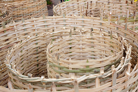 竹棒艺术棕褐色风格稻草材料乡村木头手工文化篮子国家图片