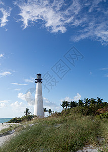 位于比尔巴格斯的佛罗里达角灯塔历史灯笼安全蓝色沙丘地标天空历史性指导灯塔图片