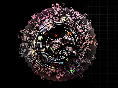 数字处理预告网格墙纸工具数学机器代码发条辉光径向科学图片