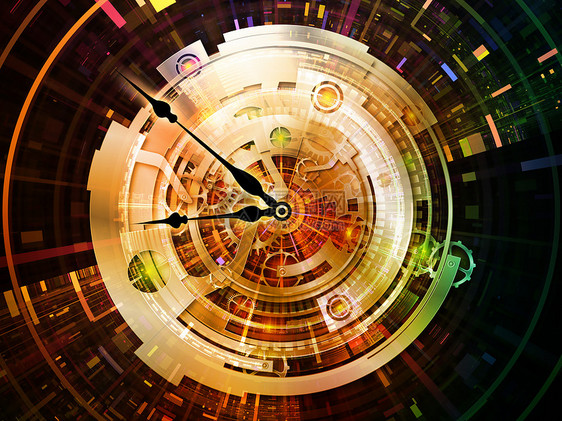 时钟技术时间径向墙纸小时日程辉光加工科学工具旋转图片
