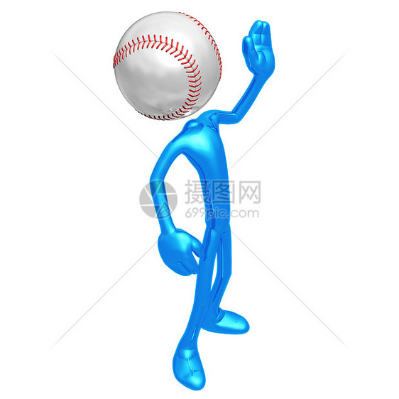 跳垒球 你好啊插图娱乐吉祥物计算机玩家卡通片推介会蓝色运动员联盟图片