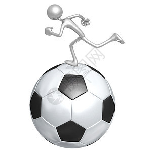 足球足球跑者男人概念金子香椿运动插图娱乐运动员锻炼数字图片