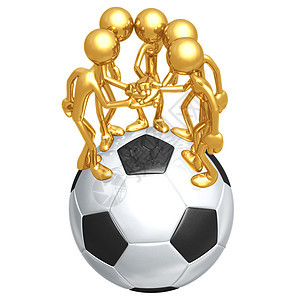 足球队推介会香椿动物计算机概念足球娱乐运动员游戏金子背景图片