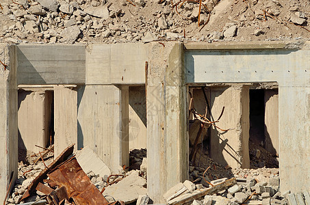 建筑卢布建造建筑学拆除损害碎片灾难建筑物图片