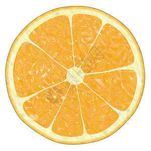 橙色水果狭缝插图绘画剪切背景图片