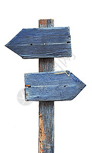 白上隔离的箭头路标标志木头空白广告牌木工木材邮政木板路牌图片