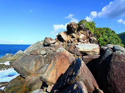 鲨鱼湾国家公园托尔托拉岛屿地形热带岩石场景碰撞生态旅游冲浪风景鲨鱼图片