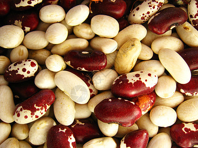 由多色字符串豆组成的背景收成纤维红色水果美味产品蔬菜图片