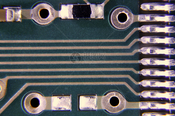 电子设备电气电阻器反抗者电路板频率显微镜显微电路通量打印图片