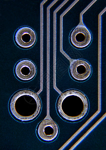 电子设备电路板金子焊接晶体管电阻器打印显微镜频率处理器脉冲图片