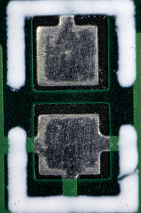 电子学显微缩微图焊接显微蚀刻晶体管反抗者电路板电气电阻器照片打印图片