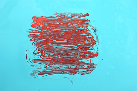 手工涂画的简要手绘背景中风绘画红色帆布创造力墨水艺术染料水彩工具图片