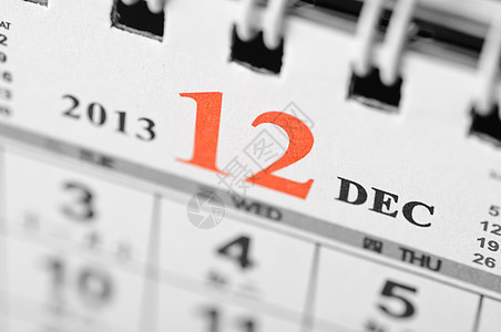 2013年12月日历杂志文档台历调度日程规划师办公室商业组织贴纸图片