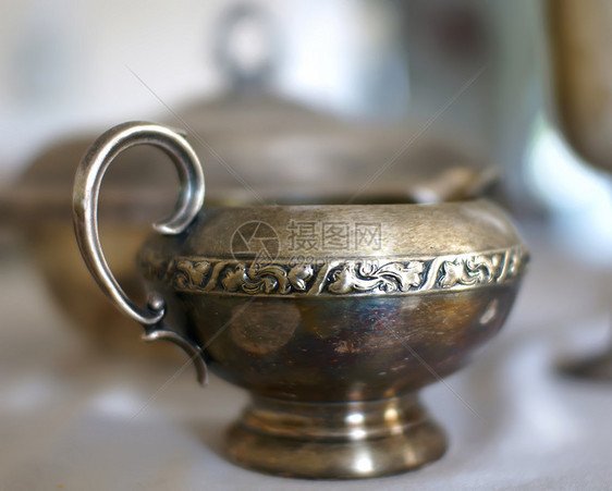 古董茶壶手工青铜黄铜装饰品工艺金属雕刻餐具图片