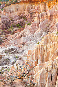 肯尼亚侵蚀编队砂岩旅行地质学峡谷沙漠公园天空风景图片