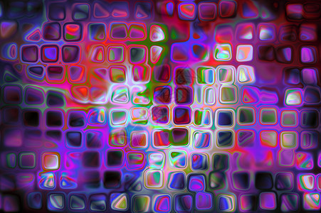 抽象背景马赛克艺术正方形插图紫色蓝色创造力红色墙纸装饰图片