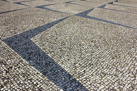 葡萄牙语人行路全景曲线瓷砖假期传统文化波形长廊城市街道图片