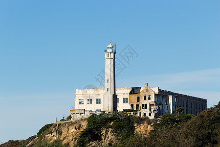 美国旧金山Alcatraz岛旅游游客博物馆海洋结构海岸城市景观囚犯外观图片