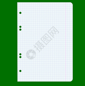 白方空白白皮书页软垫笔记纸教育床单备忘录笔记插图日记网格正方形图片