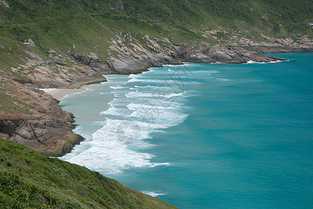 巴西里约热内卢的清水水晶太阳旅游游客海洋海岸结晶孤独晴天海岸线热带图片