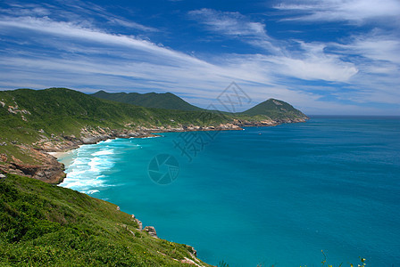 巴西里约热内卢的清水水晶晴天游客旅游太阳潜水天堂海岸线农业海岸热带图片