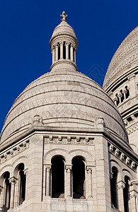 法国巴黎Montmartre 蒙马特天炉城市建筑建筑学历史圆顶石头旅行旅游历史性图片