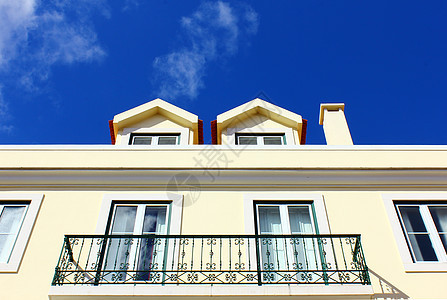 里斯本典型建筑阳台街道首都旅游住宅建筑物城市古董建筑学房子图片