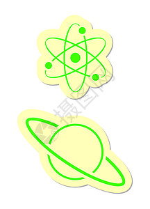 图标蓝色戒指电子原子质子椭圆圆圈技术科学活力图片
