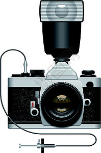 SLR 相机光圈照片记录玻璃黑色摄影光学白色技术闪光灯图片