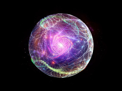 分形区域背景径向辐射粒子几何学体积渲染星星作品大理石中心图片