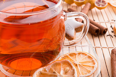 果茶液体食物饮料柠檬早餐饮食树叶杯子橙子水果图片