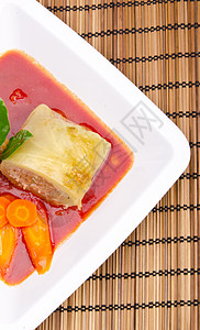 白菜卷牛肉午餐烹饪敷料派对蔬菜辣椒面包胡椒美食图片