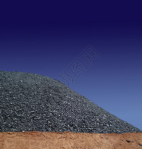 煤矿开采活力煤炭化石燃料资源天空蓝色图片