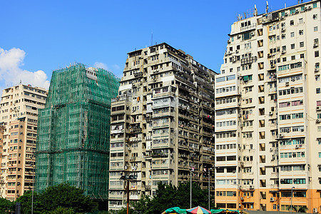 香港旧大楼高楼财产不动产天空生活城市建筑窗户住宅建筑学图片