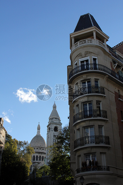 巴黎Montmartre圣心巴西公司照片胭脂教会游客首都城市旅游宗教历史性假期图片