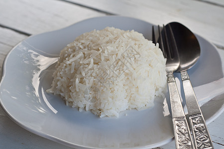 煮饭大米美食白色午餐餐厅食物盘子粮食背景图片