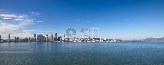 旧金山全景海洋商业城市地标蓝色办公室假期中心摩天大楼街道图片
