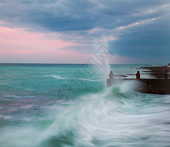 黑海天空风暴暴风雨海浪泊位图片