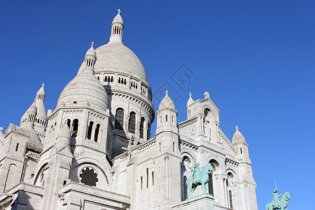 巴黎Montmartre圣心巴西公司大教堂历史性照片磨坊建筑城市游客寺庙景点首都图片