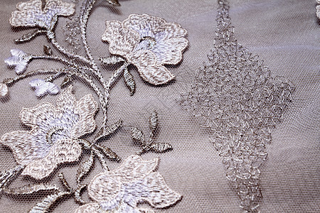 银纺织女性织物结婚蕾丝新娘蜜月绘画礼物柔软度裙子图片