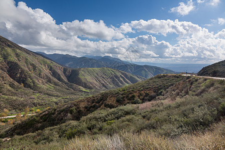 世界高速公路圣贝纳迪诺环景景观山坡环境旅行公路戏剧性山脉边缘丘陵城市图片