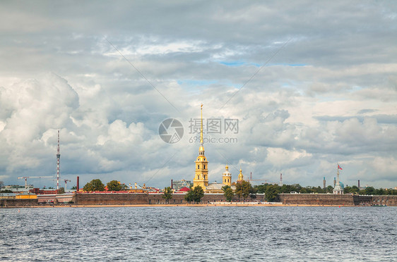 圣彼得堡圣彼得保罗要塞概况大教堂天空教会建筑学地方城市航海旅行景观建筑图片