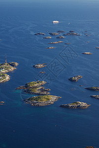 挪威海客船海岸线巡航海洋海岸风景血管岛屿峡湾全景图片