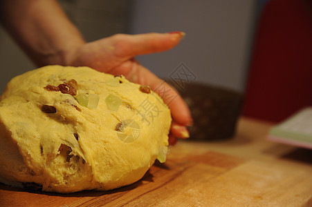 Panettone 制造烹饪糖类文化黄色团体拼贴画美食面条宏观小麦图片