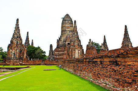 寺庙 泰国Ayutthaya历史公园文化古董佛塔建筑学废墟艺术宝塔佛教徒神社建筑图片