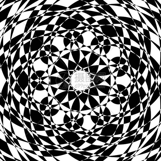 对对称海报风格几何学作品戒指韵律漩涡玫瑰化合物框架图片