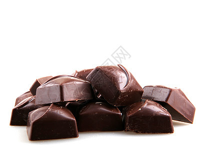 巧克力食物甜点小吃糖果饮食可可黑色美食牛奶白色图片