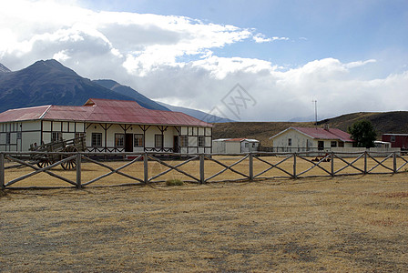 智利牧场乡村草原荒野农村建筑学外壳国家农场房子风景图片