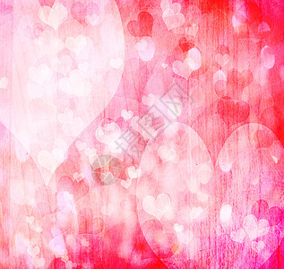 情人心心背景木头红色辉光粉色浪漫图片